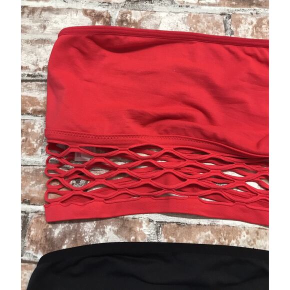 LOT 2X VICTORIA'S SECRET PINK BRALETTE TUBE WEEKENDER SEAMLESS STRAPLESS Sz SM - Picture 3 of 6